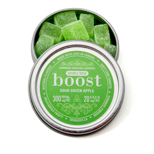 buy edibles online boost sour green apple 300mg 1