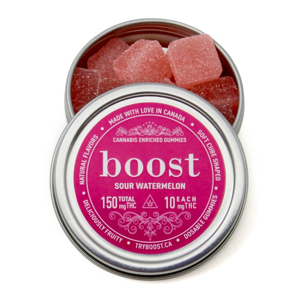 buy edibles online boost sour watermelon 150mg