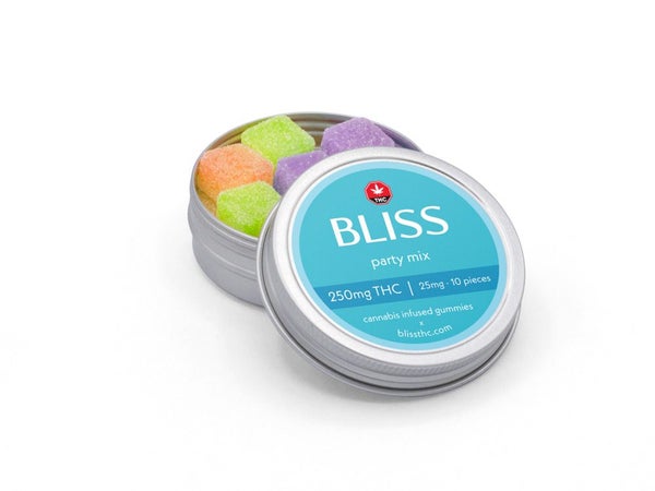 BLISS – Infused Gummies PARTY MIX – 250MG e1641608096612 1
