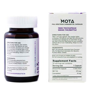 Mota THC Capsules 10MG THC 2
