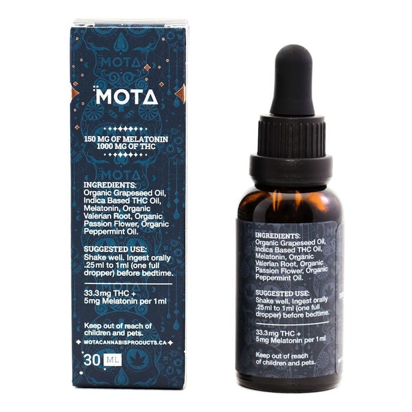 Mota THC Sleep Tincture 150MG Melatonin 1000MG THC 2
