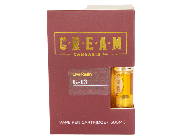 CREAM CANNABIS CO Live Resin G 13 Vape Pen 500mg