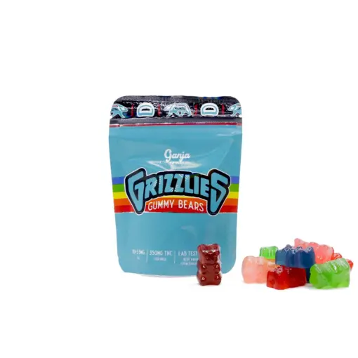 Grizzlies Gummies (350mg THC) - Blue Raspberry - Image 2
