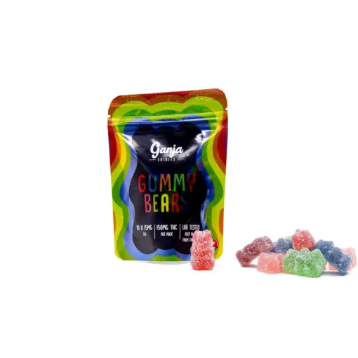 Ganja Bears (150mg THC) - Sour Blue Raspberry - Image 3