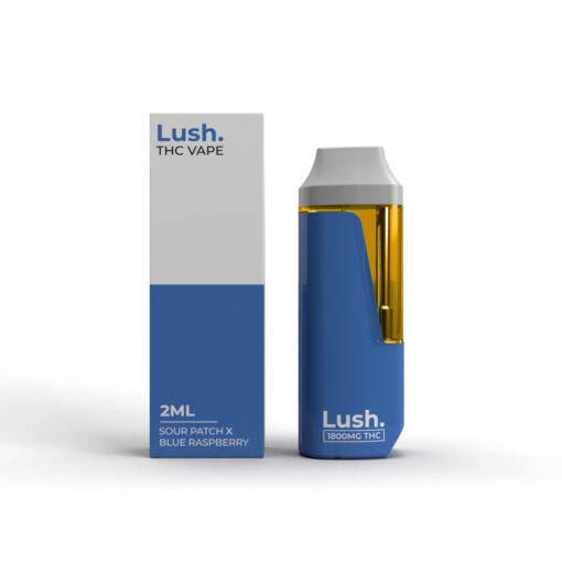 Lush - Discreet THC Disposable Vape (2 Grams) - Sour Patch x Blue Raspberry (Hybrid)