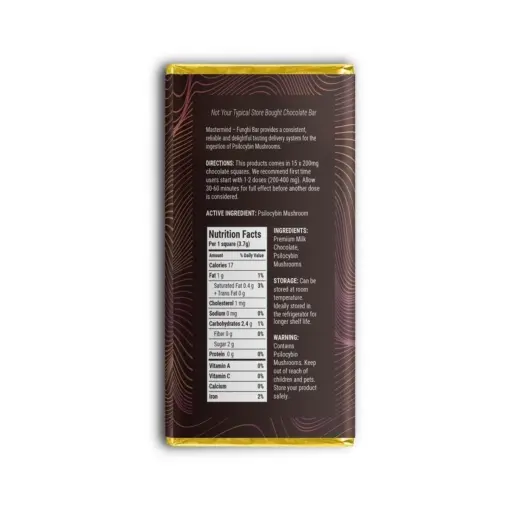 Mastermind - Funghi Chocolate Bar (3000mg) - Dark Chocolate - Image 2