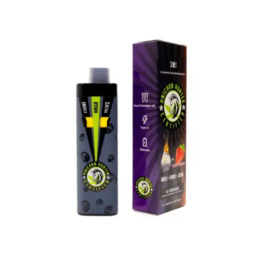 Unicorn Hunter - Disposable Vape (4g) - Purple Kush x Strawberry