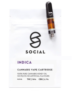 Social - Honey Oil Cartridge (0.5ML) - Indica