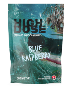 High Dose Gummies 1000mg - Blue Raspberry
