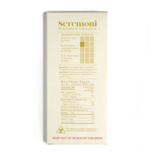 Seremoni Psilocybin Chocolate Bar (3000mg) - Mint - Image 2