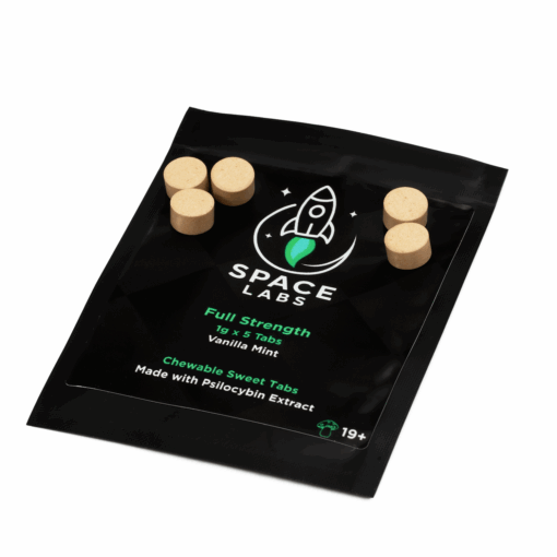 Space Labs - Chewable Sweet Mushroom Tabs - Full Strength (Vanilla Mint 5 Grams) - Image 2