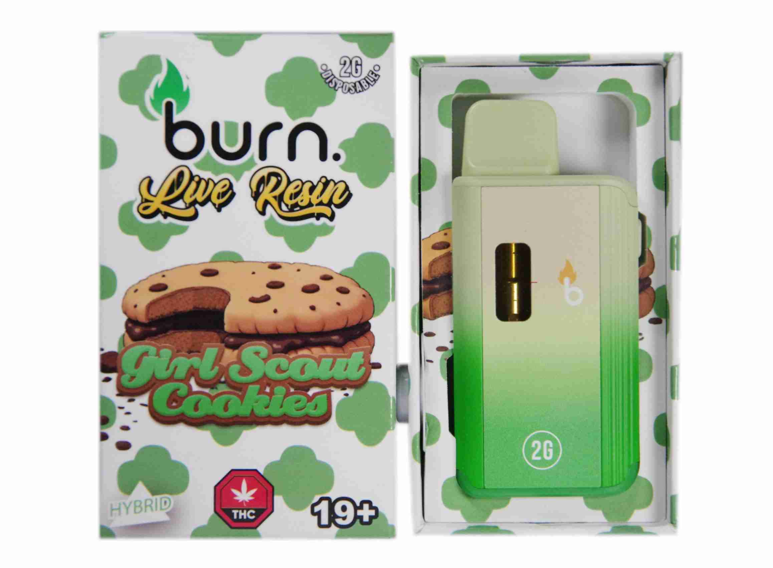 Burn Live Resin Vape (2g) - Girl Scout Cookies (Hybrid)