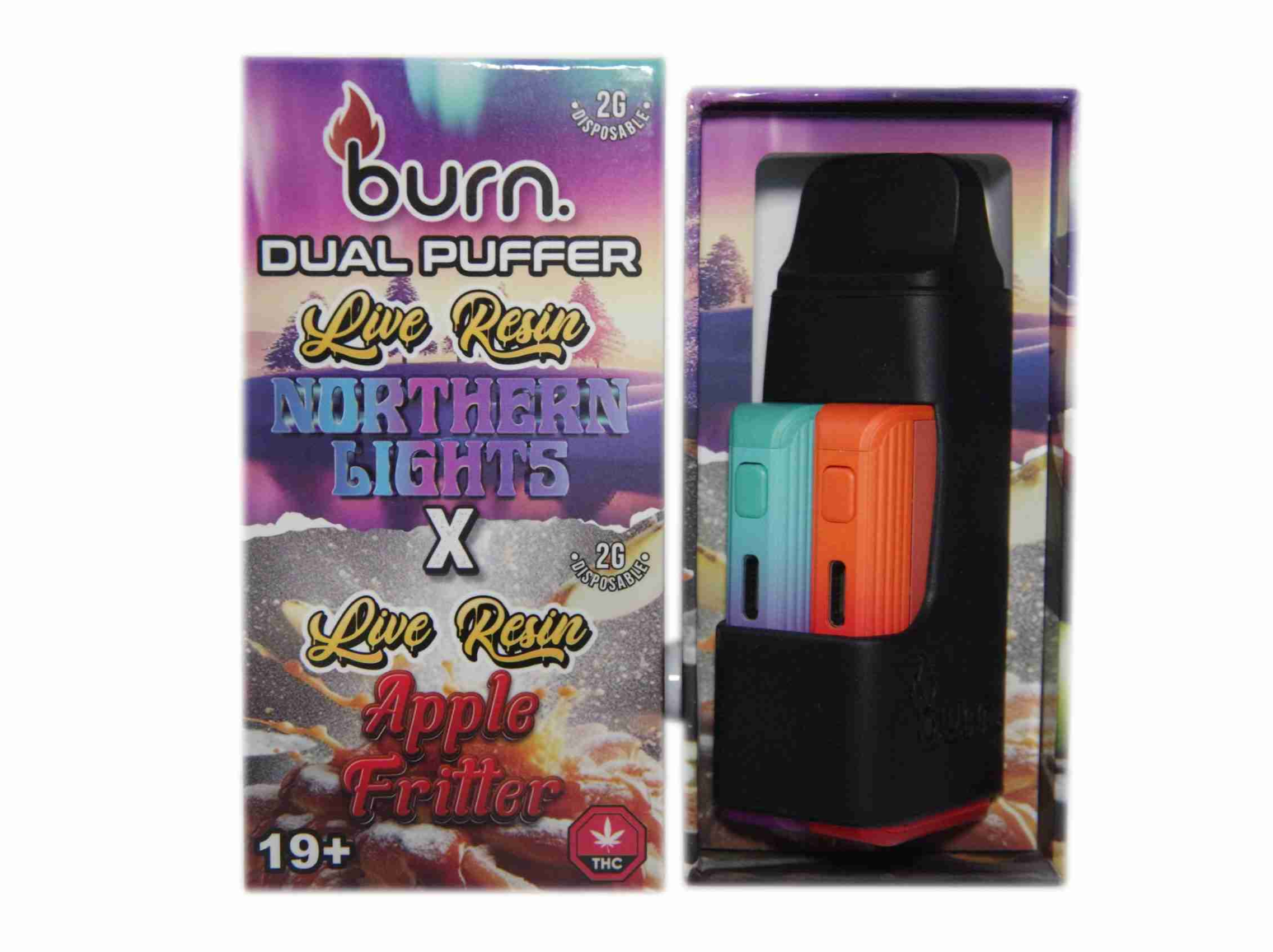 Burn Dual Live Resin Vape (4g) - Northern Lights x Apple Fritter