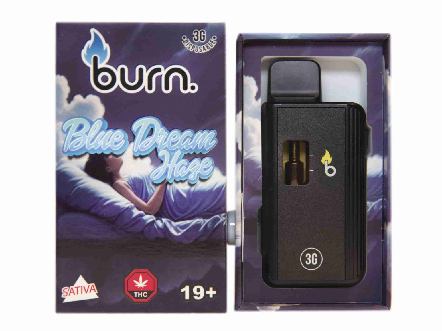 Burn Disposable Vape (3g) - Blue Dream Haze (Sativa)