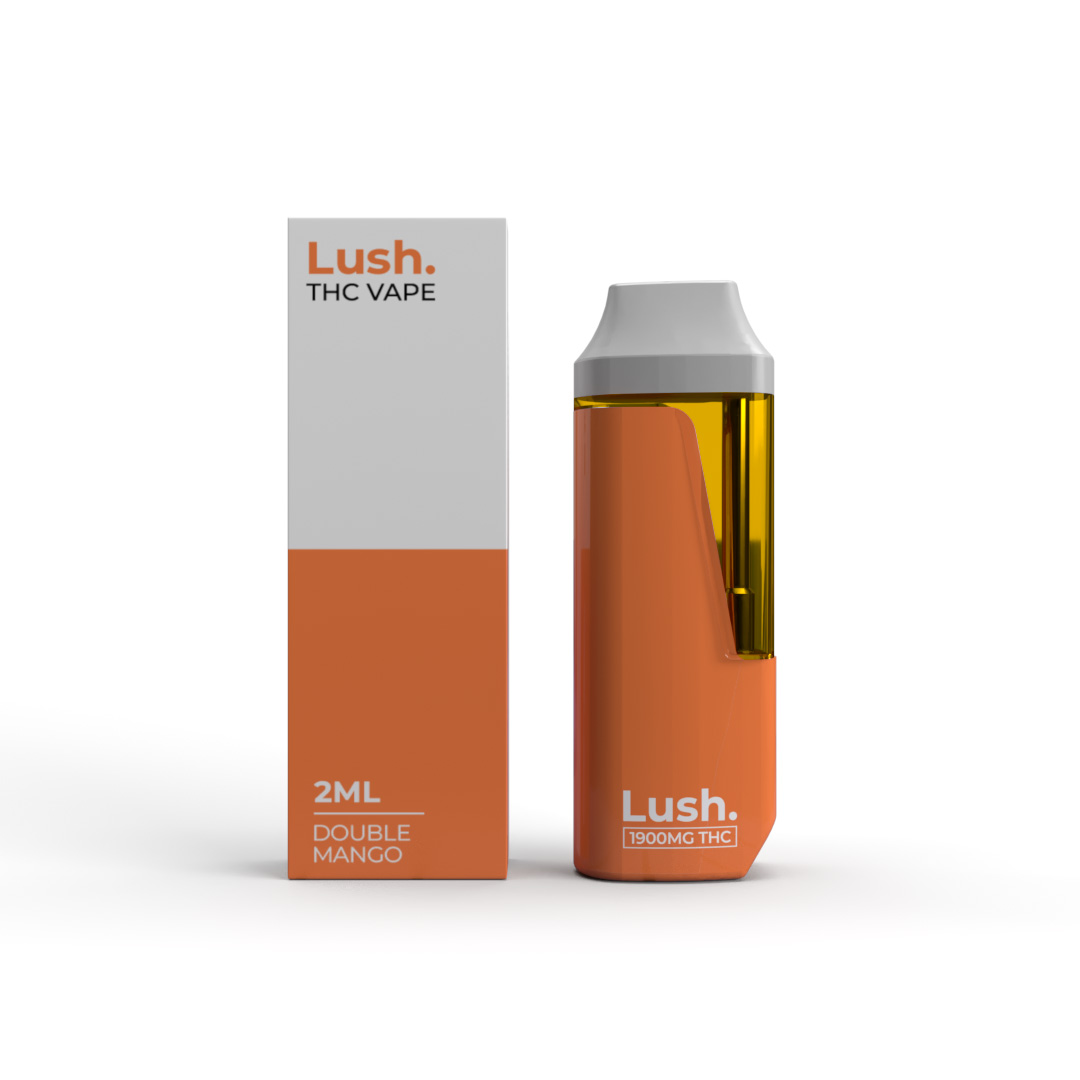 Lush - Discreet THC Disposable Vape (2 Grams) - Double Mango (Hybrid)