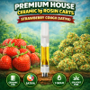 premium house ceramic 1g rosin carts strawberry cough sativa